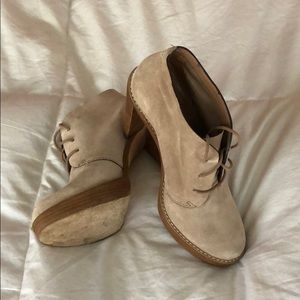 Taupe suede Cole Haan booties